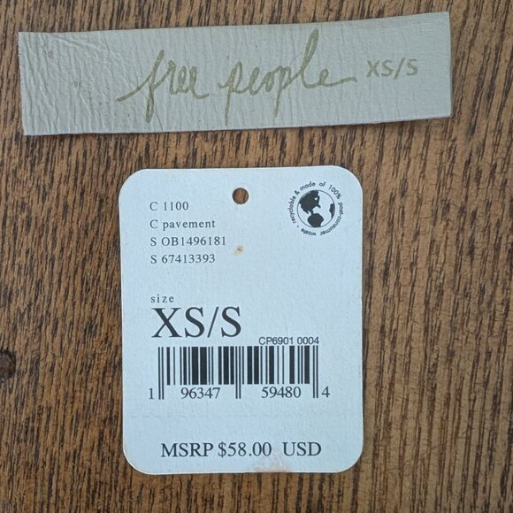 Free People FP Hold On Suspenders Belt Leather Brass Ivory XS/S - Picture 11 of 11